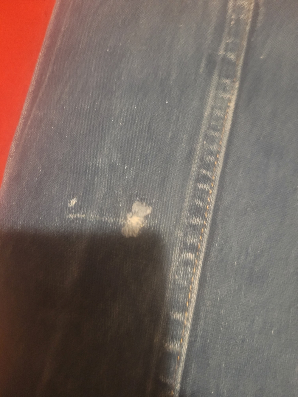 Wrangler Men's Slim Blue Denim Jeans 32x44 - Picture 3 of 4